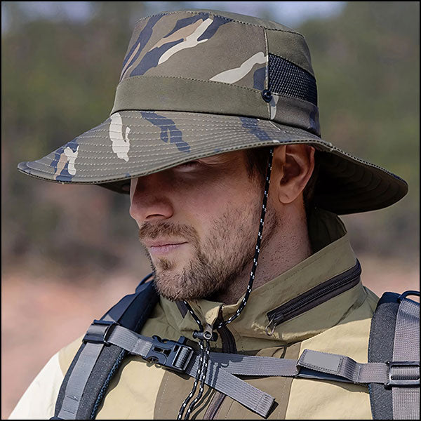 Chapeau Militaire Classique Pour Homme - Taille Unique, Vert - Pour Pêche, Chasse, Camping