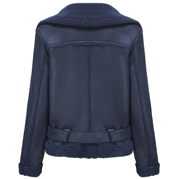 Blouson aviateur bleu marine femme