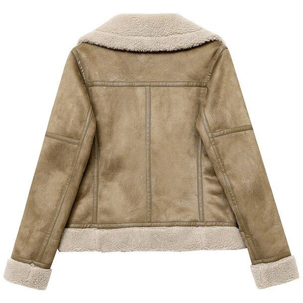 Blouson aviateur femme beige