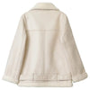 Blouson aviateur femme blanc