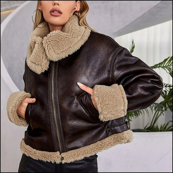 Blouson aviateur femme court