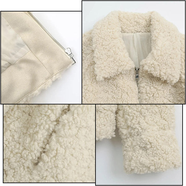 Blouson aviateur femme mouton