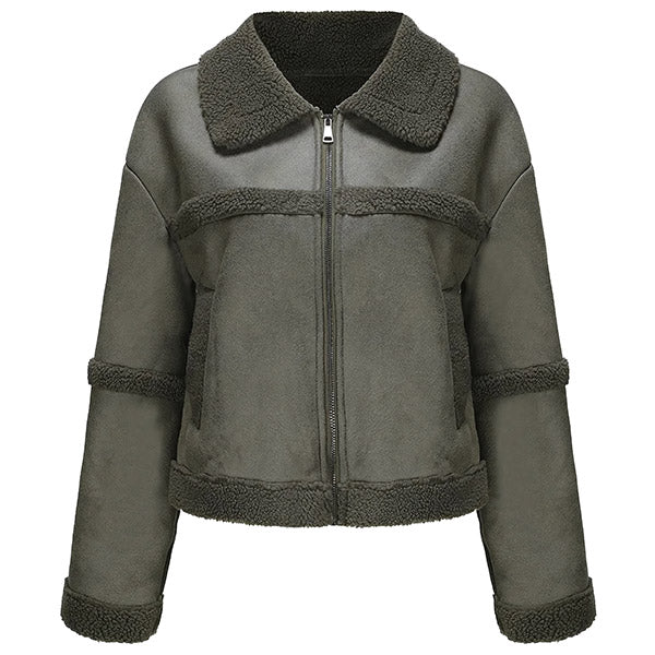 Blouson aviateur femme vert