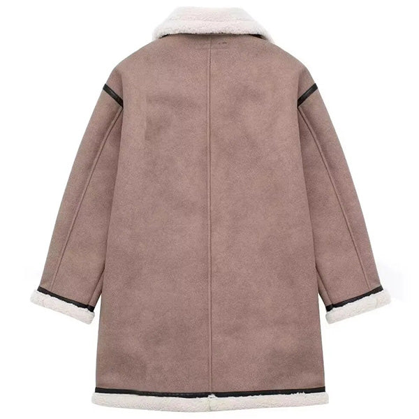 Blouson aviateur long femme