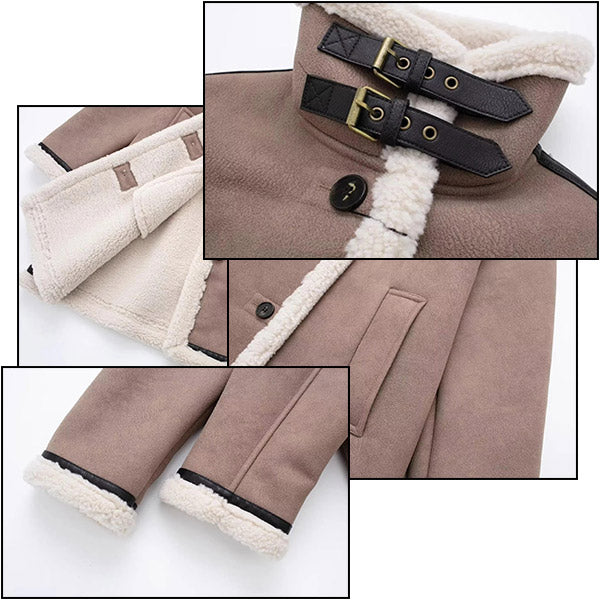 Blouson aviateur long femme