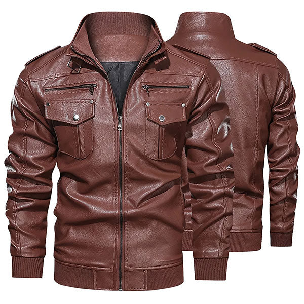 Blouson aviateur simili cuir homme