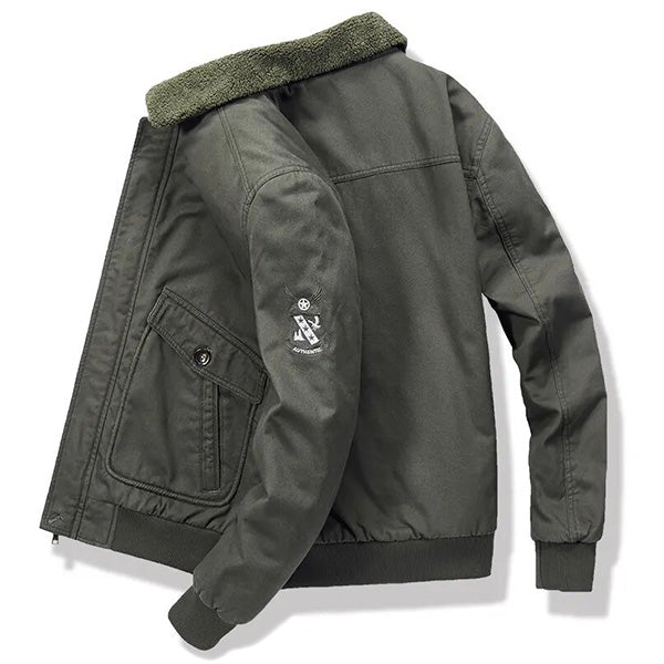 Blouson aviateur vert