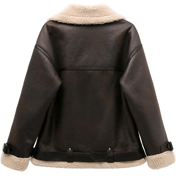 Blouson bombardier marron femme