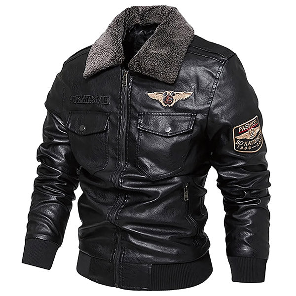 Blouson cuir homme aviateur vintage