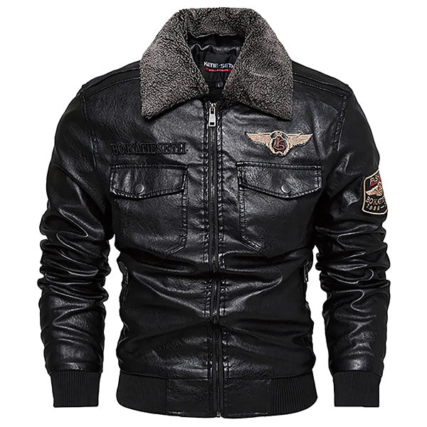Blouson cuir homme aviateur vintage