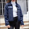 Blouson cuir style aviateur femme