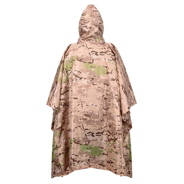 Camouflage désert poncho
