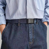 Ceinture militaire bleu marine homme