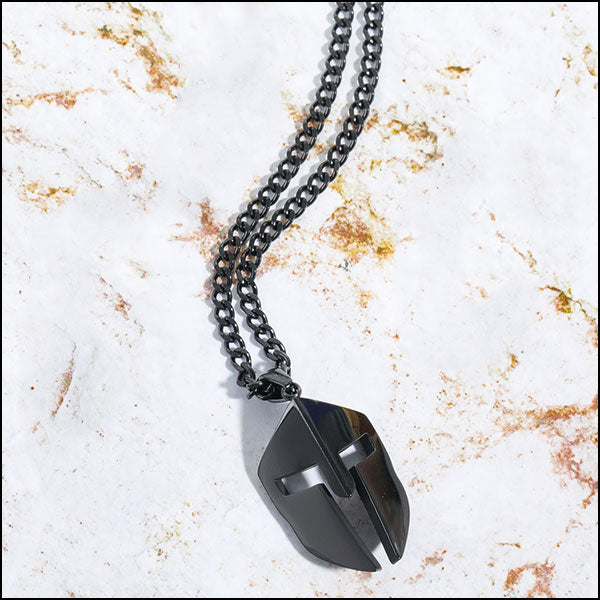 Collier casque spartiate
