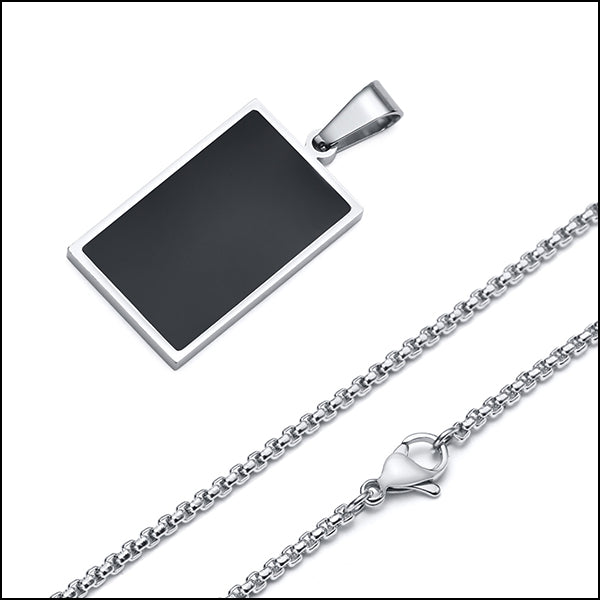 Collier homme style militaire