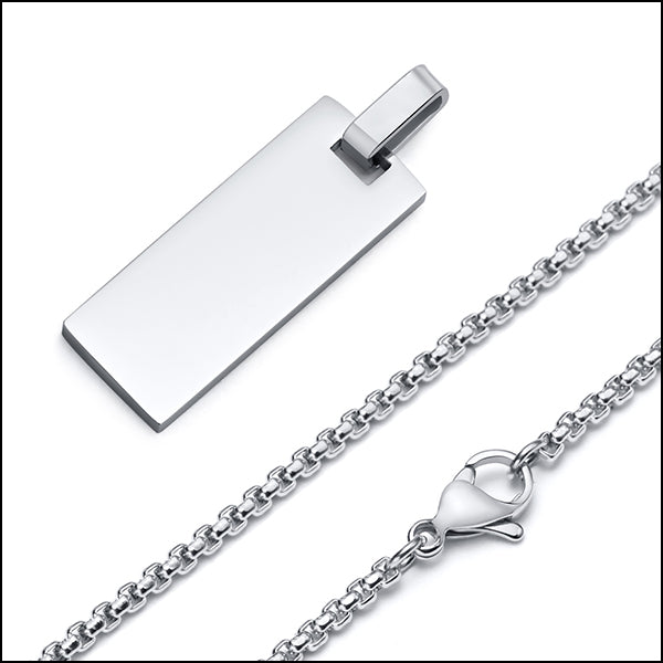 Collier militaire argent
