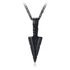 Collier pendentif pointe flèche