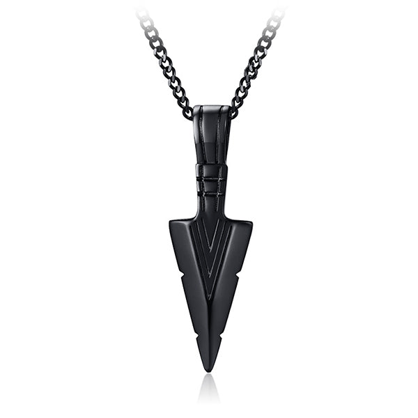Collier pendentif pointe flèche