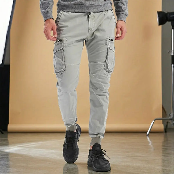 Pantalon cargo gris pierre