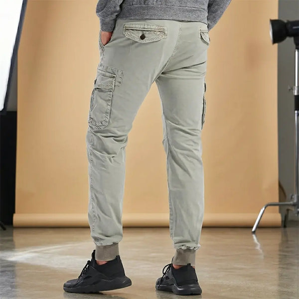 Pantalon cargo gris pierre