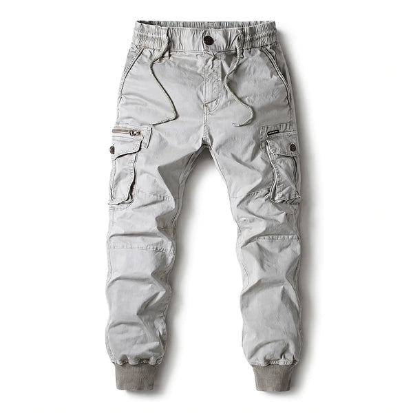 Pantalon cargo gris pierre