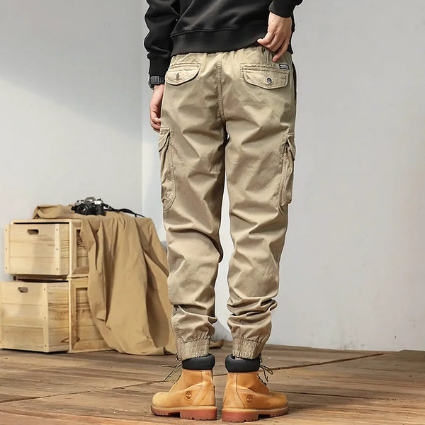 Pantalon cargo kaki homme