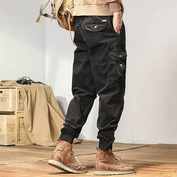 Pantalon cargo noir homme