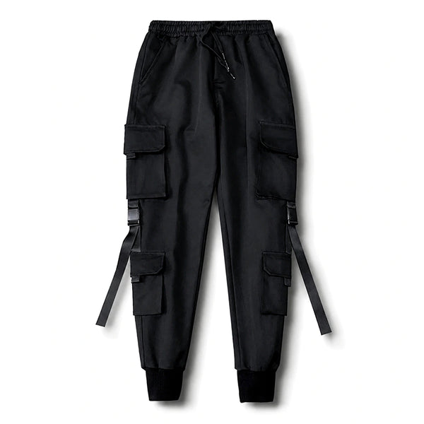 Pantalon cargo noir slim homme