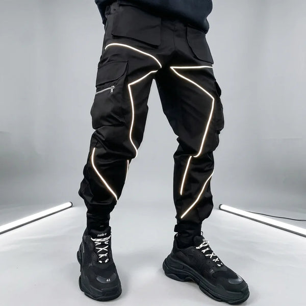 Pantalon cargo réfléchissant homme