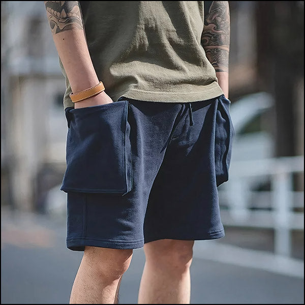 Short cargo bleu marine