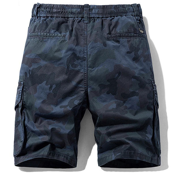 Short cargo homme bleu