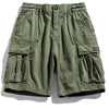 Short cargo vert kaki