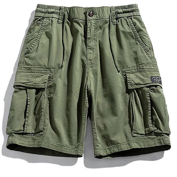 Short cargo vert kaki