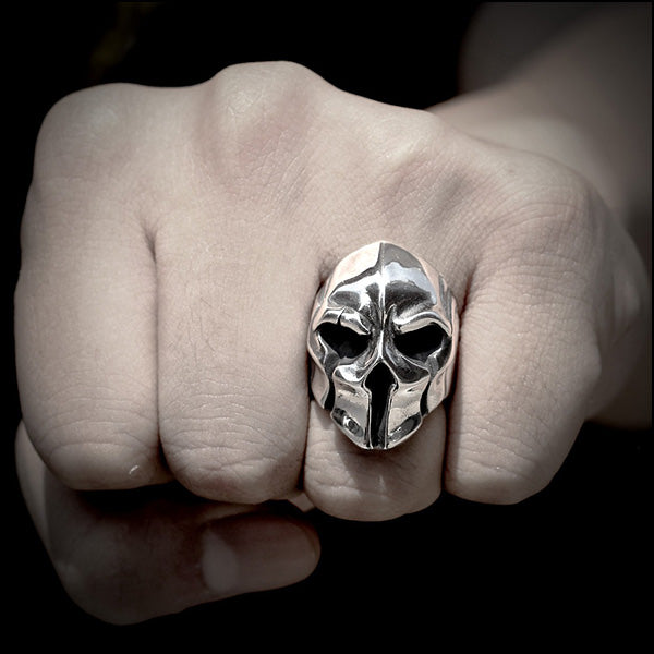 Bague casque spartiate