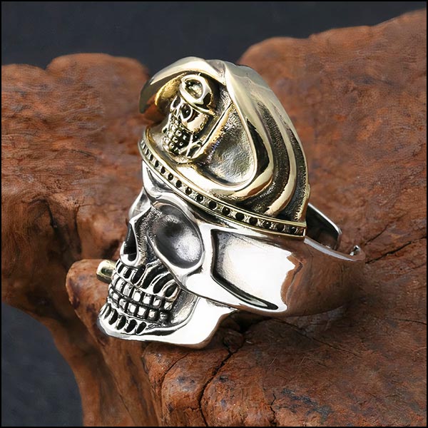 Bague militaire argent