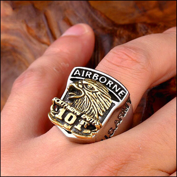 Bague militaire parachutiste