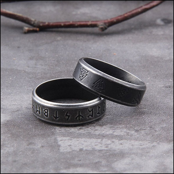 Bague runique homme