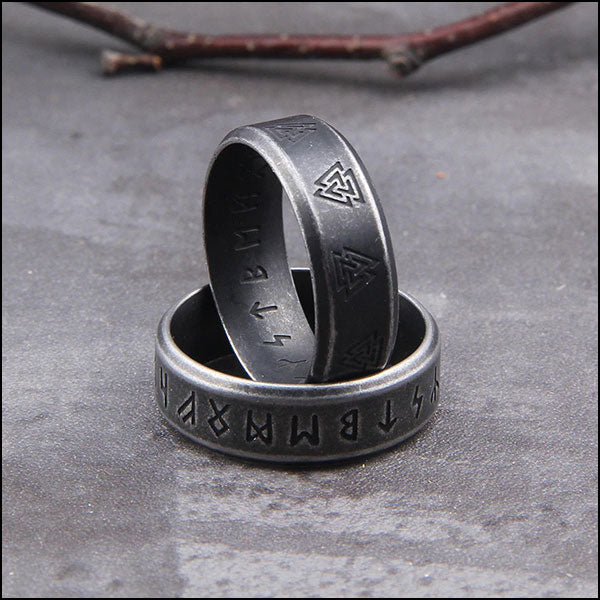 Bague runique homme
