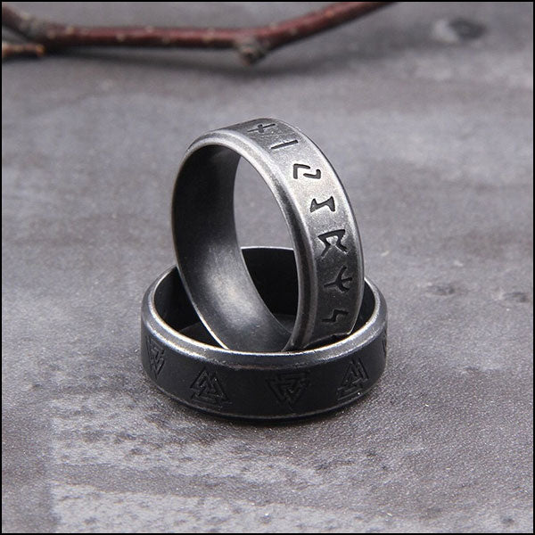 Bague runique homme