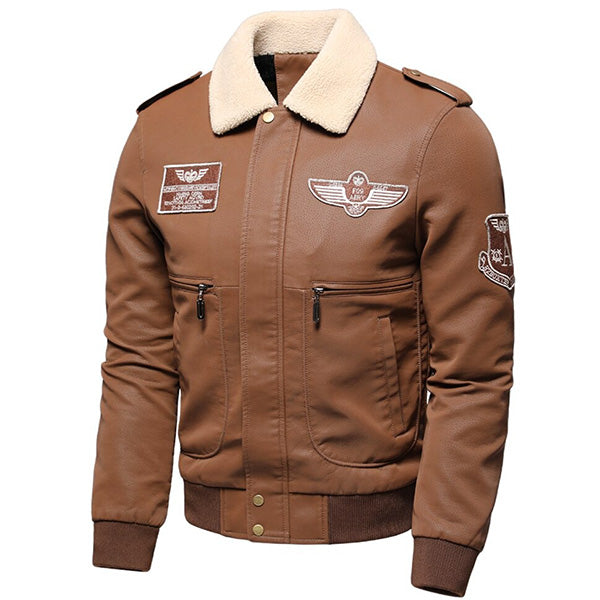Blouson aviateur marron