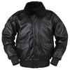 Blouson aviateur noir cuir homme