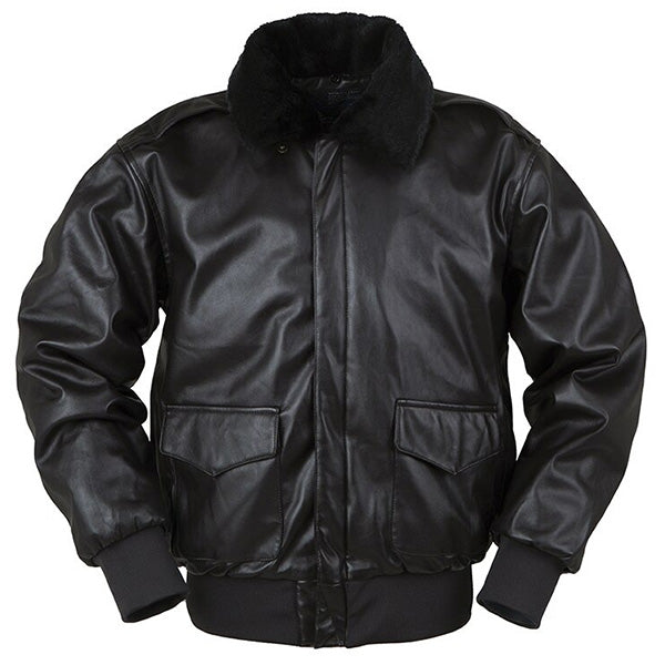 Blouson aviateur noir cuir homme