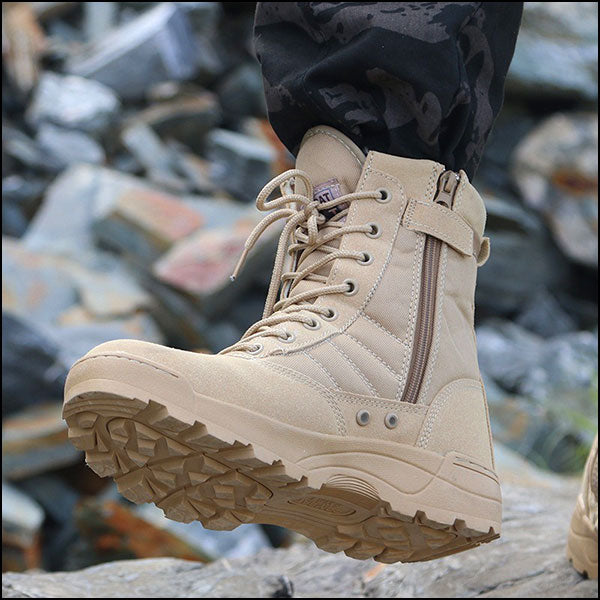Botte militaire sable