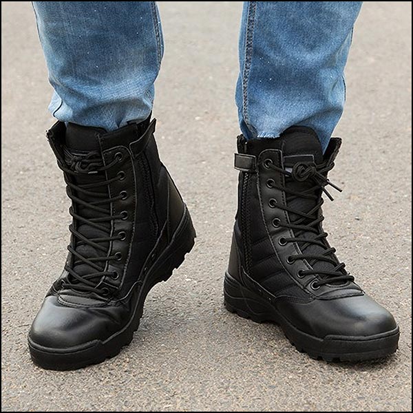 Botte style militaire