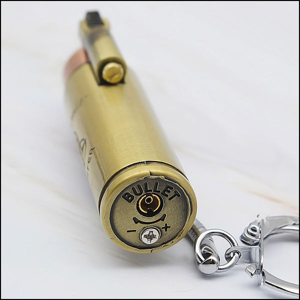 Briquet en forme de balle de fusil