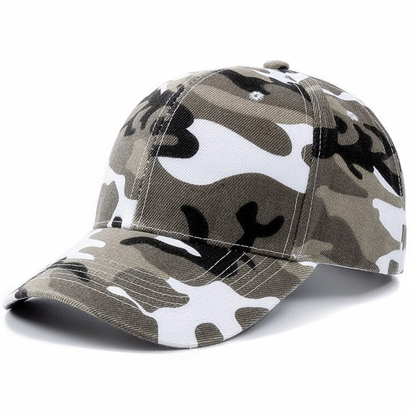 Casquette camouflage femme grise