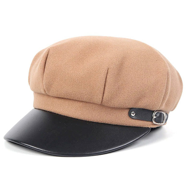 Casquette gavroche femme kaki