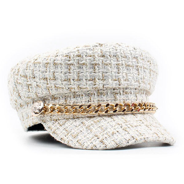 Casquette marin femme blanche