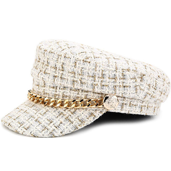 Casquette marin femme blanche