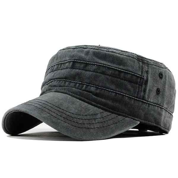 Casquette militaire noire